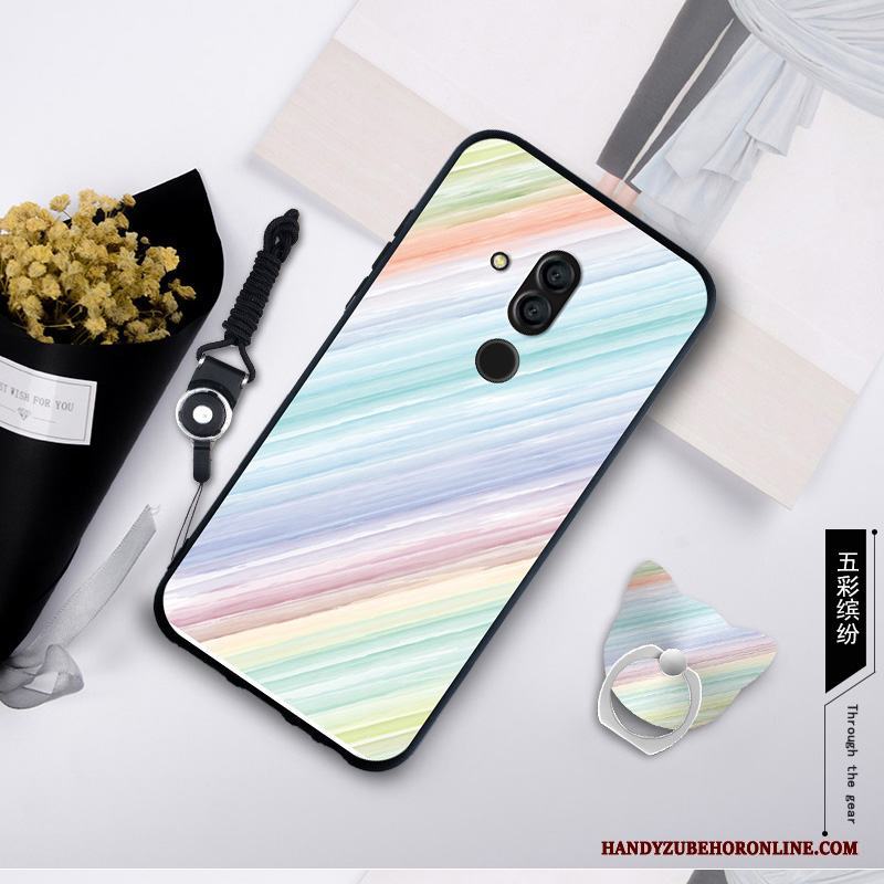 Huawei Mate 20 Lite Rosa Härdning Mjuk Skärmskydd Film Skal Telefon Trend Fodral