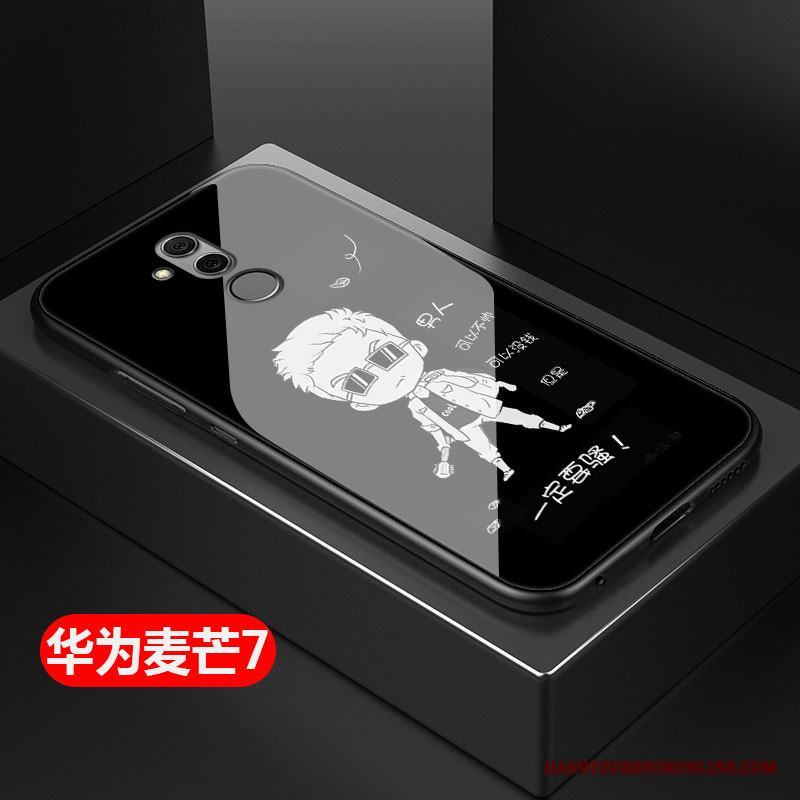 Huawei Mate 20 Lite Skal Fodral Personlighet Skydd Fallskydd Svart Hård Trend Varumärke