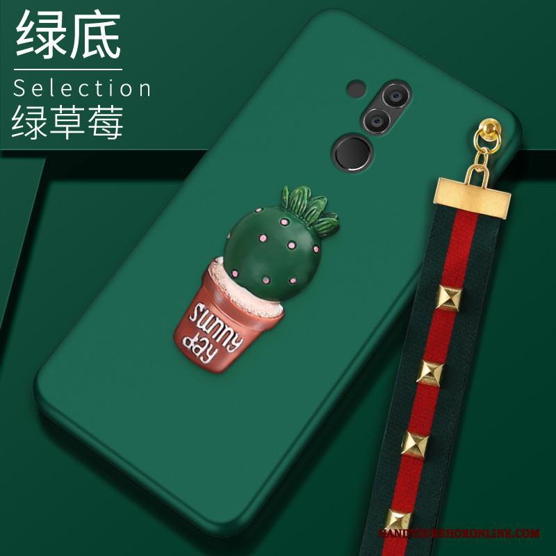 Huawei Mate 20 Lite Trend Skydd Grön Silikon Fodral Skal Telefon Fallskydd