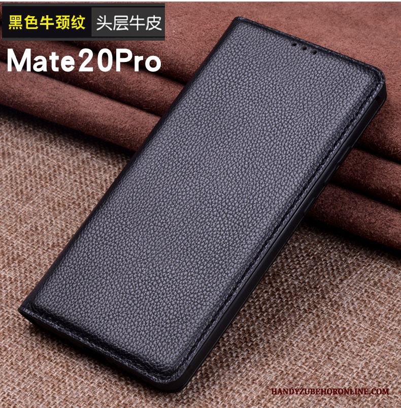 Huawei Mate 20 Pro Mobil Telefon Läderfodral Skal Skydd