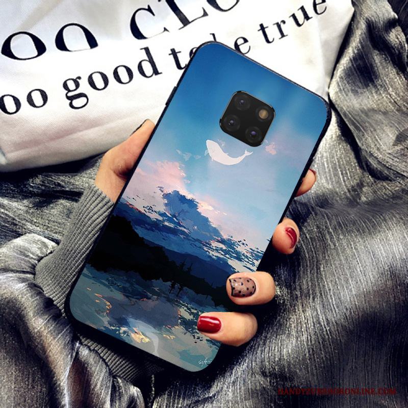 Huawei Mate 20 Pro Skal Telefon Vit Mode Trend Mobil Telefon Fodral Fallskydd