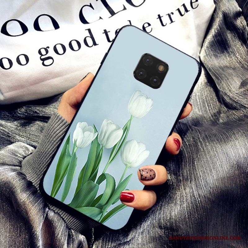 Huawei Mate 20 Pro Skal Telefon Vit Mode Trend Mobil Telefon Fodral Fallskydd