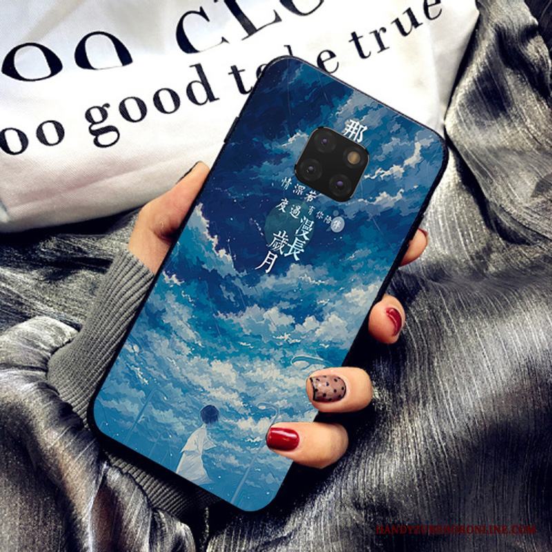 Huawei Mate 20 Pro Skal Telefon Vit Mode Trend Mobil Telefon Fodral Fallskydd