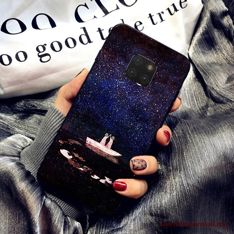 Huawei Mate 20 Pro Skal Telefon Vit Mode Trend Mobil Telefon Fodral Fallskydd