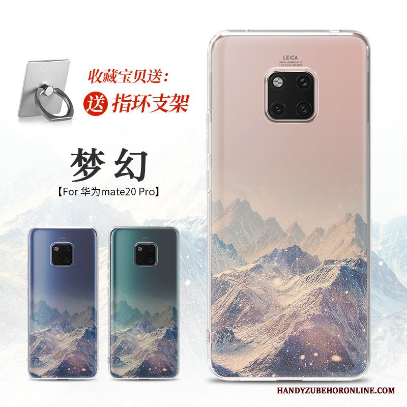 Huawei Mate 20 Pro Svart Mobil Telefon Personlighet Skal Telefon Fallskydd Mjuk Silikon