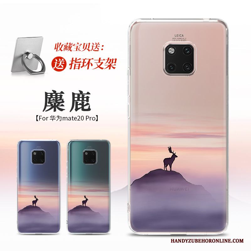 Huawei Mate 20 Pro Svart Mobil Telefon Personlighet Skal Telefon Fallskydd Mjuk Silikon