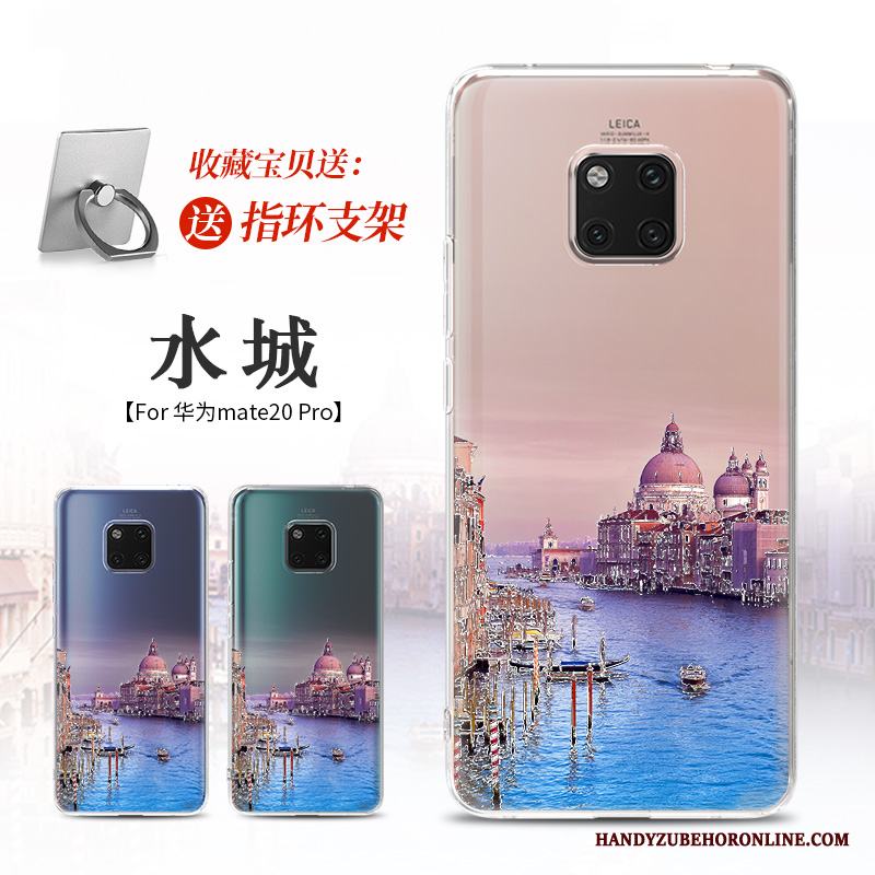 Huawei Mate 20 Pro Svart Mobil Telefon Personlighet Skal Telefon Fallskydd Mjuk Silikon