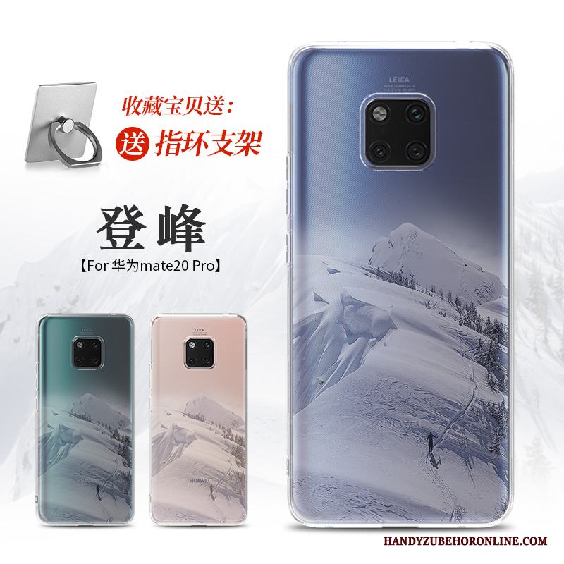 Huawei Mate 20 Pro Svart Mobil Telefon Personlighet Skal Telefon Fallskydd Mjuk Silikon