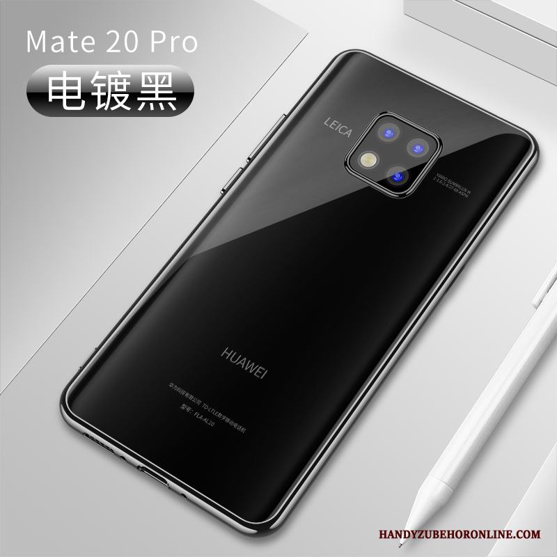Huawei Mate 20 Pro Transparent Högt Utbud Fallskydd Skal Telefon Mjuk Vit Ny