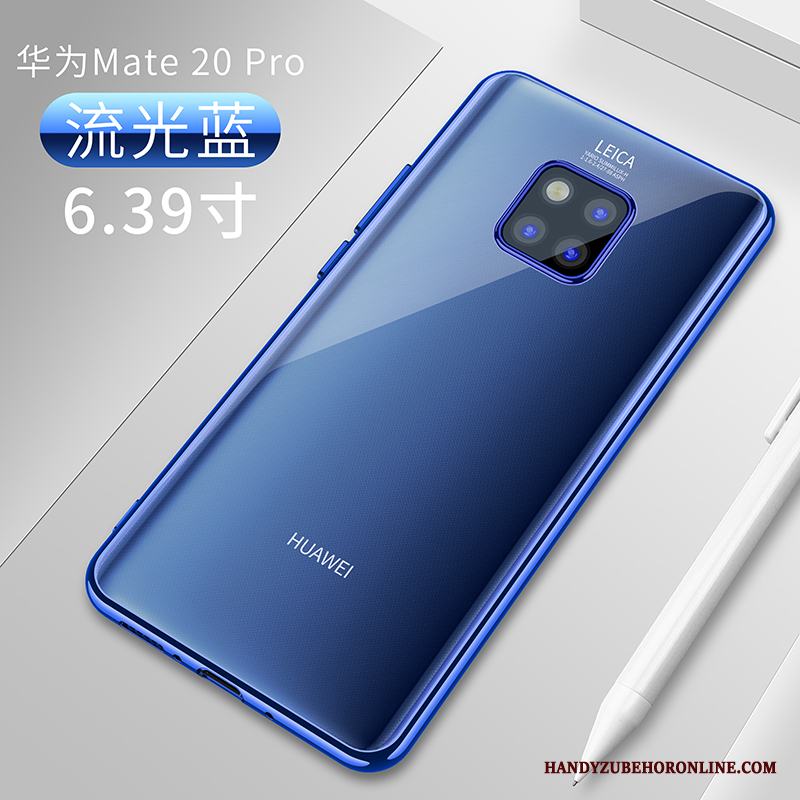 Huawei Mate 20 Pro Transparent Högt Utbud Fallskydd Skal Telefon Mjuk Vit Ny