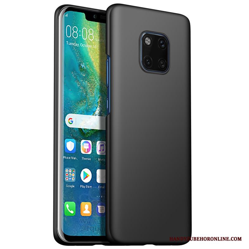 Huawei Mate 20 Rs Skal Skydd Nubuck Fodral Fallskydd Röd Hård Slim