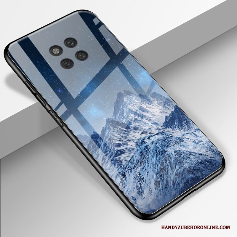 Huawei Mate 20 Rs Skal Telefon Silikon Glas Purpur All Inclusive Fallskydd