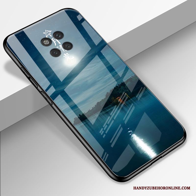 Huawei Mate 20 Rs Skal Telefon Silikon Glas Purpur All Inclusive Fallskydd