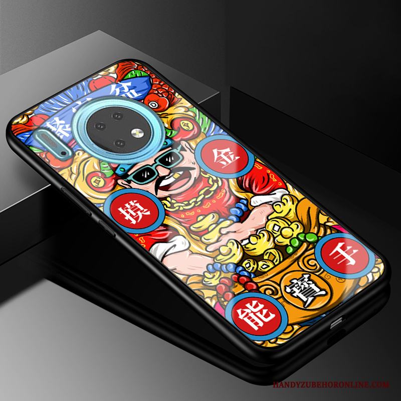 Huawei Mate 30 All Inclusive Kinesisk Stil Skal Telefon Silikon Fodral Skydd Fallskydd
