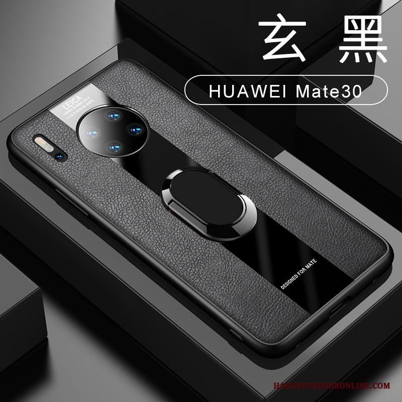 Huawei Mate 30 Fallskydd Grön Skal Telefon Magnetic Bil Ny Läderfodral