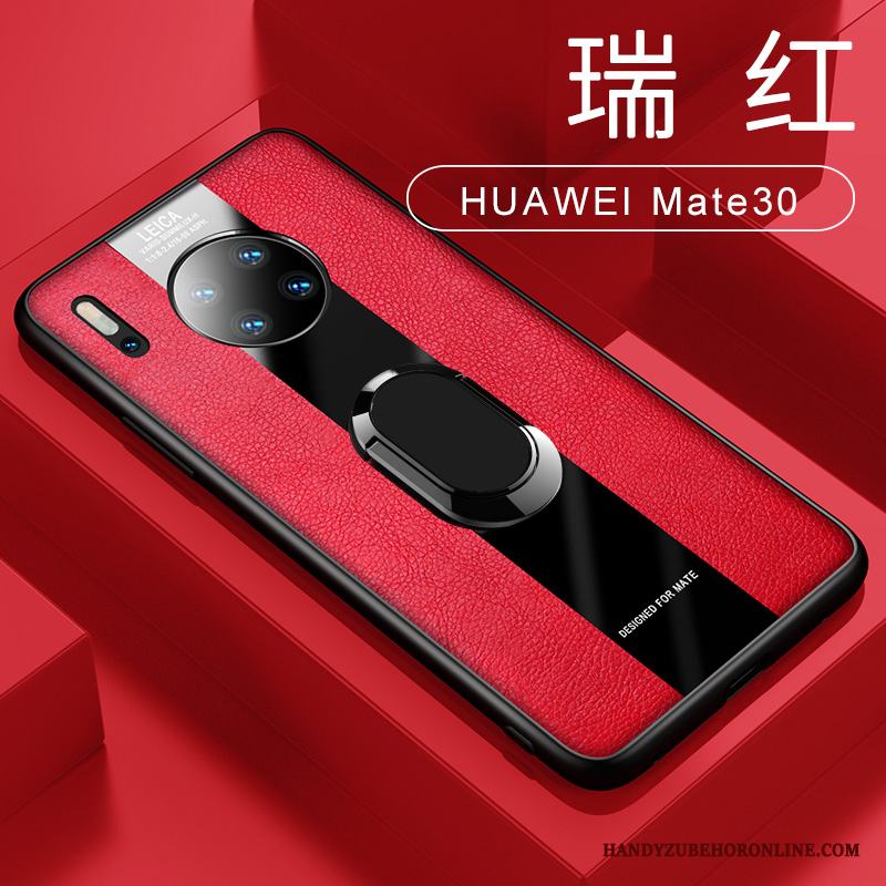 Huawei Mate 30 Fallskydd Grön Skal Telefon Magnetic Bil Ny Läderfodral