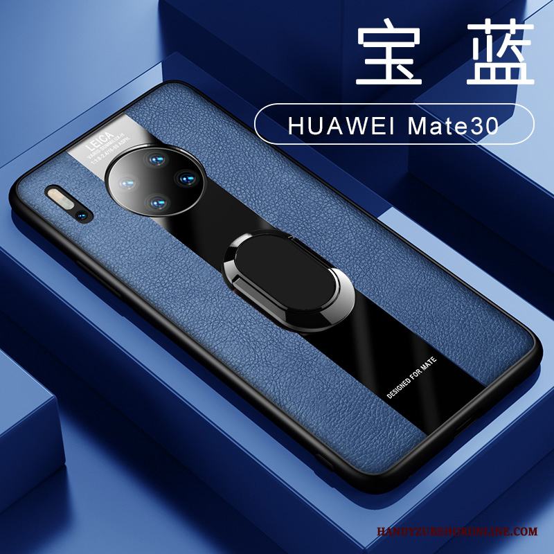 Huawei Mate 30 Fallskydd Grön Skal Telefon Magnetic Bil Ny Läderfodral