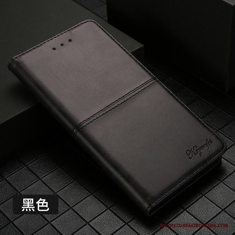 Huawei Mate 30 Pro Business Clamshell Fallskydd Läderfodral Röd Kort Skal Telefon