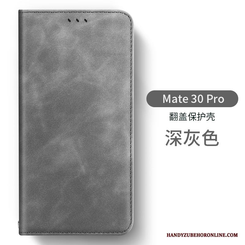 Huawei Mate 30 Pro Kreativa Skal Telefon Personlighet Fallskydd Imiterat Läder Grön Mjuk