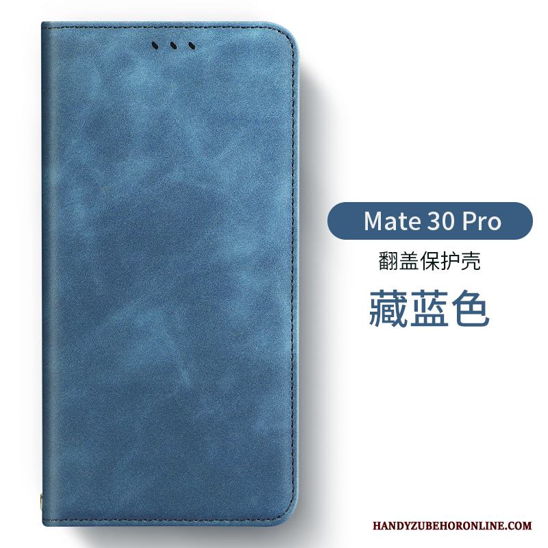 Huawei Mate 30 Pro Kreativa Skal Telefon Personlighet Fallskydd Imiterat Läder Grön Mjuk