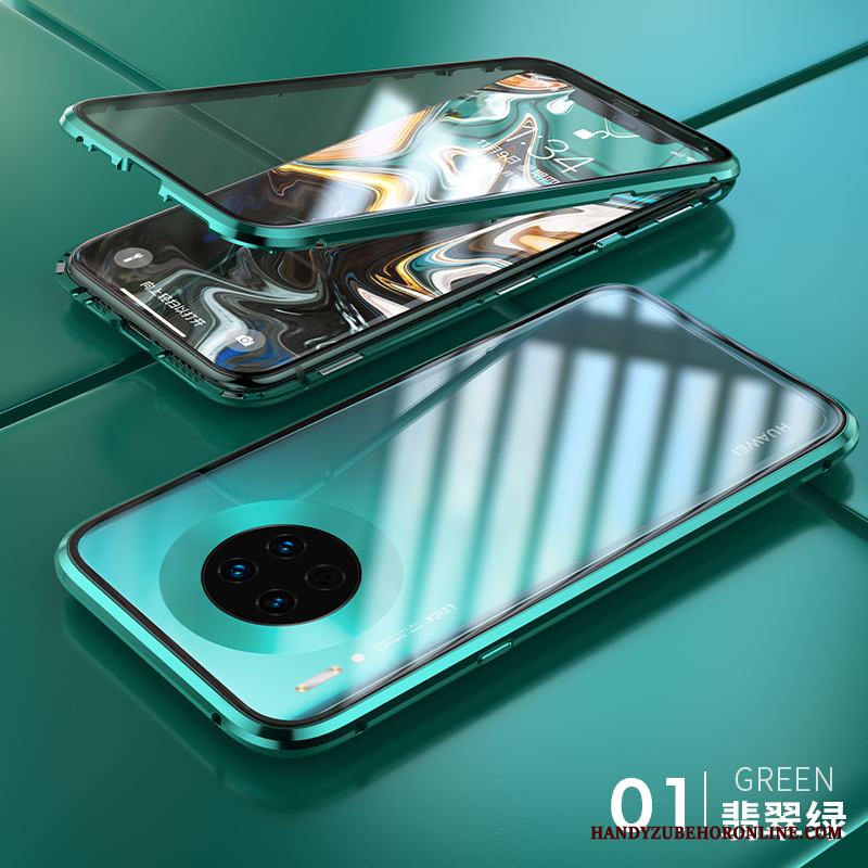 Huawei Mate 30 Pro Personlighet Skal Telefon Fallskydd Transparent Net Red Reversibel All Inclusive