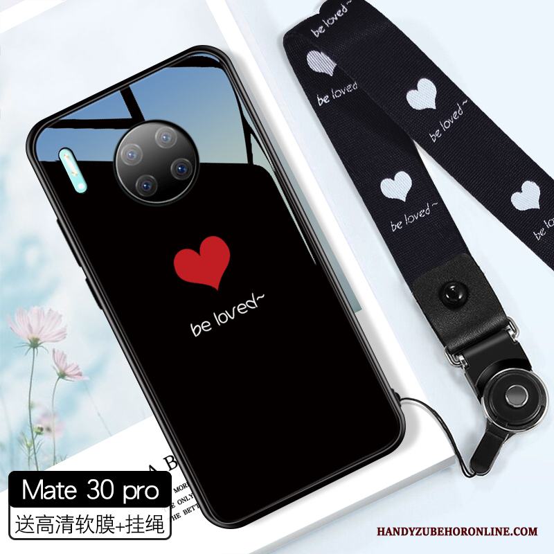 Huawei Mate 30 Pro Trend Varumärke Par Glas Skal Telefon Älskar Fallskydd Spegel