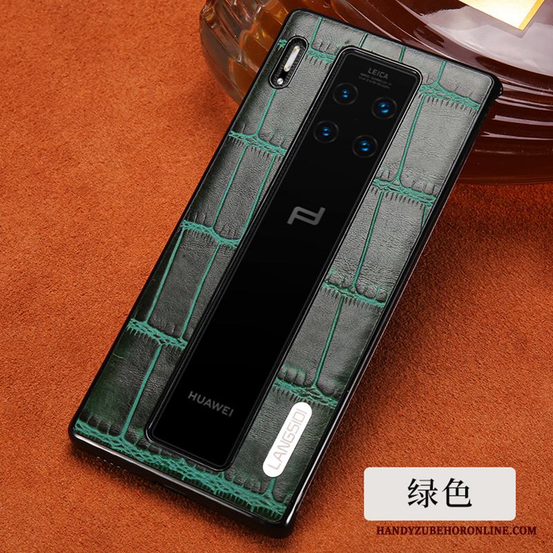 Huawei Mate 30 Rs Business Läder Grön Skal Telefon All Inclusive Skydd Anpassa
