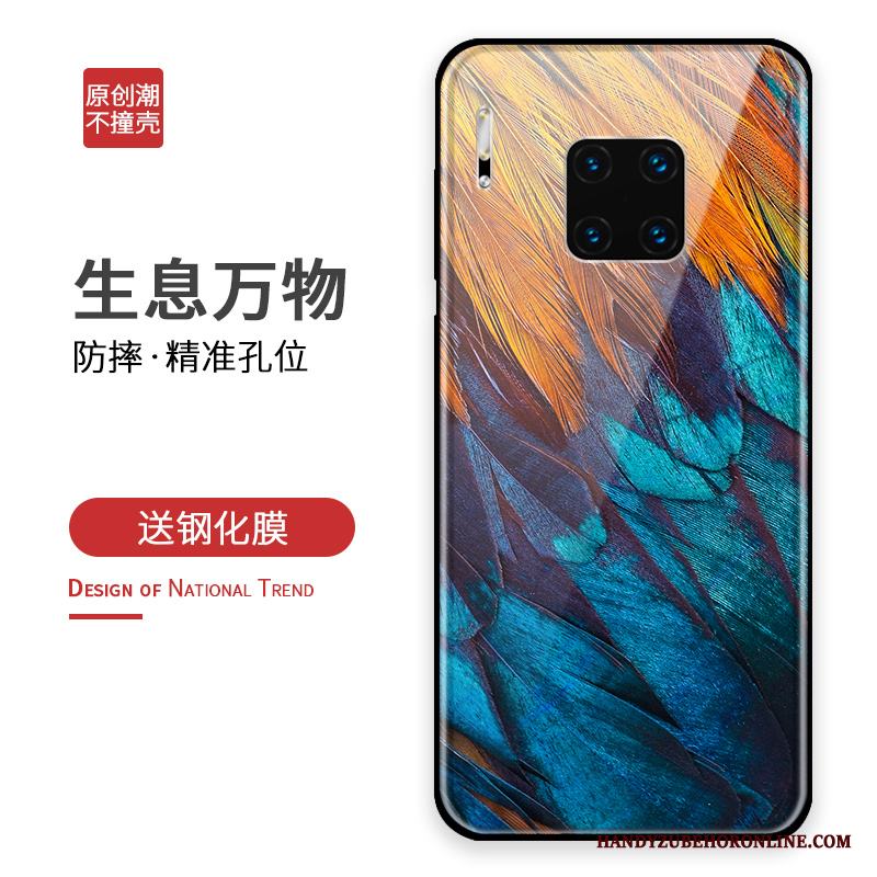 Huawei Mate 30 Rs Personlighet Fallskydd Glas All Inclusive Skal Telefon Blå Silikon