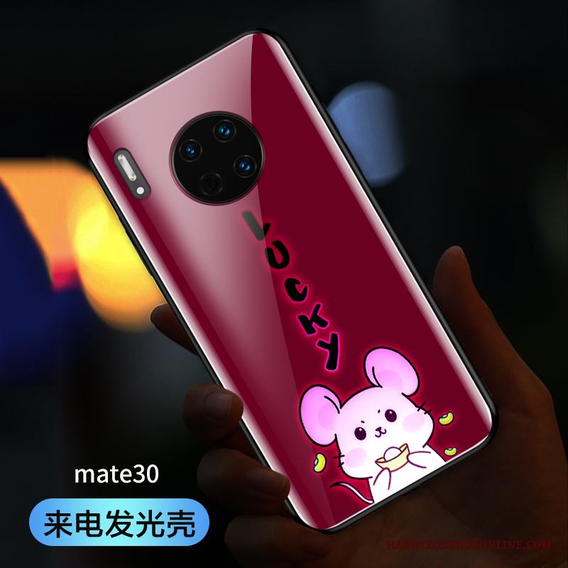 Huawei Mate 30 Råtta Röd Fallskydd Skal Telefon Personlighet All Inclusive Kreativa