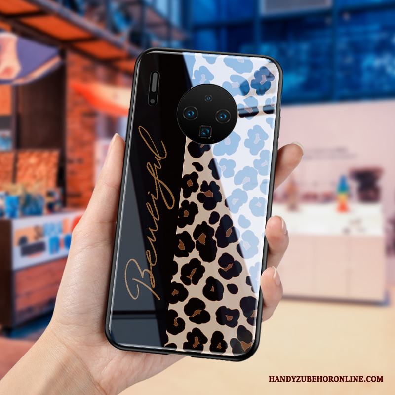 Huawei Mate 30 Skal Leopard Fodral Mode All Inclusive Trend Varumärke Hängsmycken Net Red