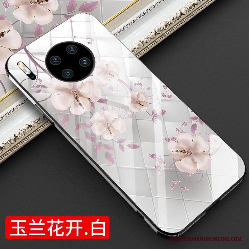 Huawei Mate 30 Skal Spegel Kreativa Trend Varumärke Blommor Slim Blomma Vind