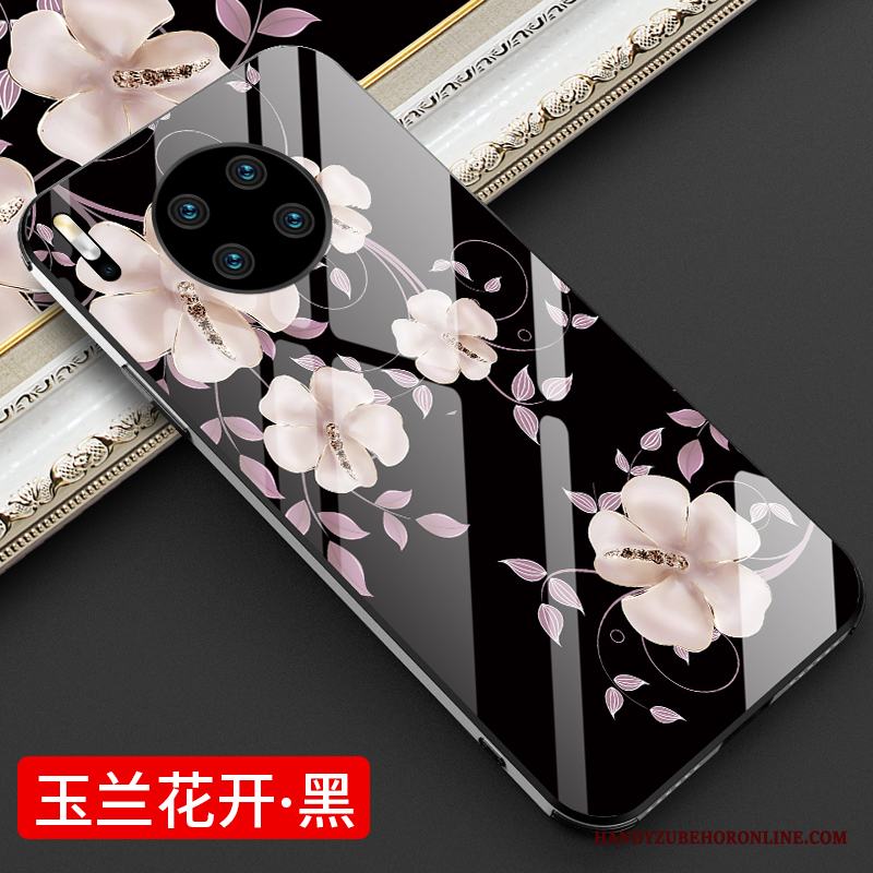 Huawei Mate 30 Skal Spegel Kreativa Trend Varumärke Blommor Slim Blomma Vind