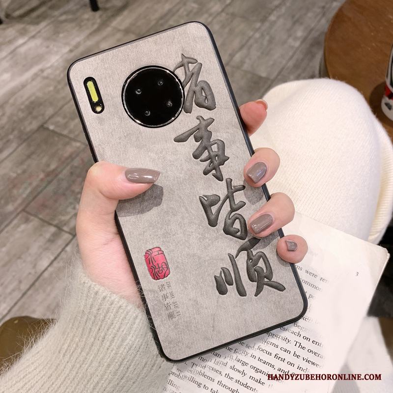 Huawei Mate 30 Skal Telefon Personlighet Originalitet Kinesisk Stil Fallskydd Mönster Kreativa