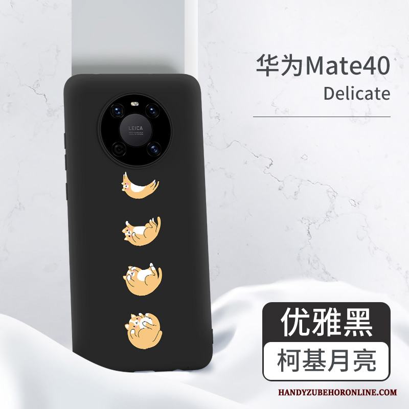 Huawei Mate 40 All Inclusive Ny Skal Telefon Svart Fodral Silikon Fallskydd