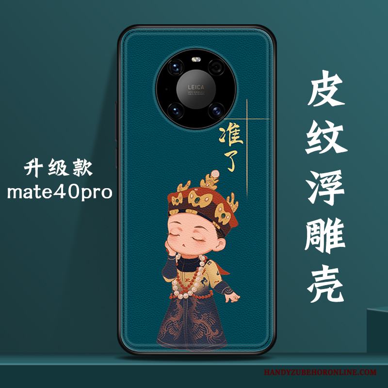 Huawei Mate 40 Pro Skal Blå Kinesisk Stil Ny Vind Originalitet Trend Varumärke All Inclusive