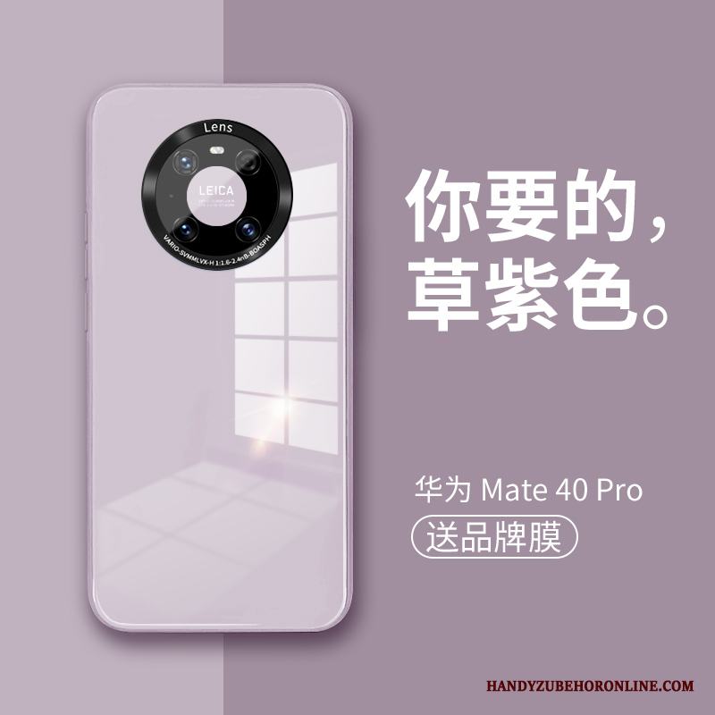 Huawei Mate 40 Pro Skal Kreativa Personlighet Spegel Glas Ny Fodral Fallskydd