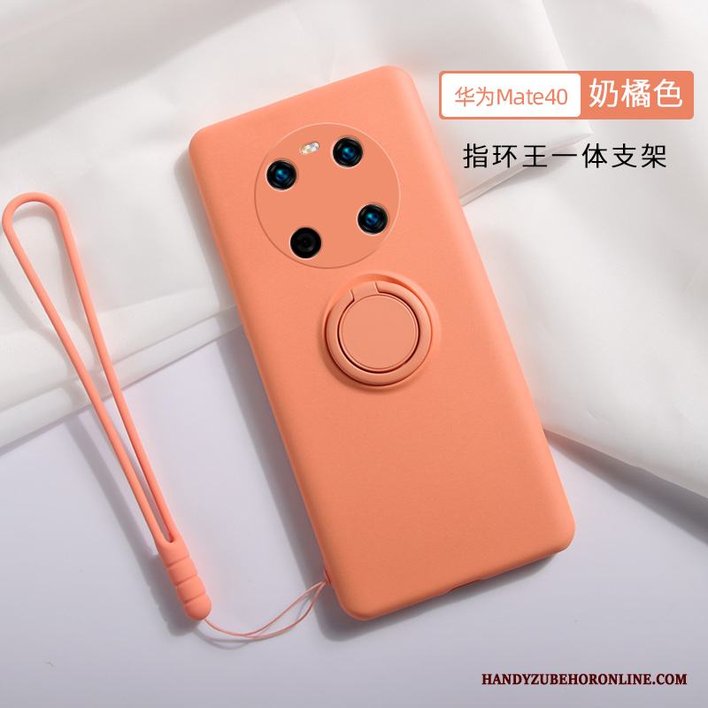 Huawei Mate 40 Ring Röd Magnetic Silikon Skal Fallskydd Telefon