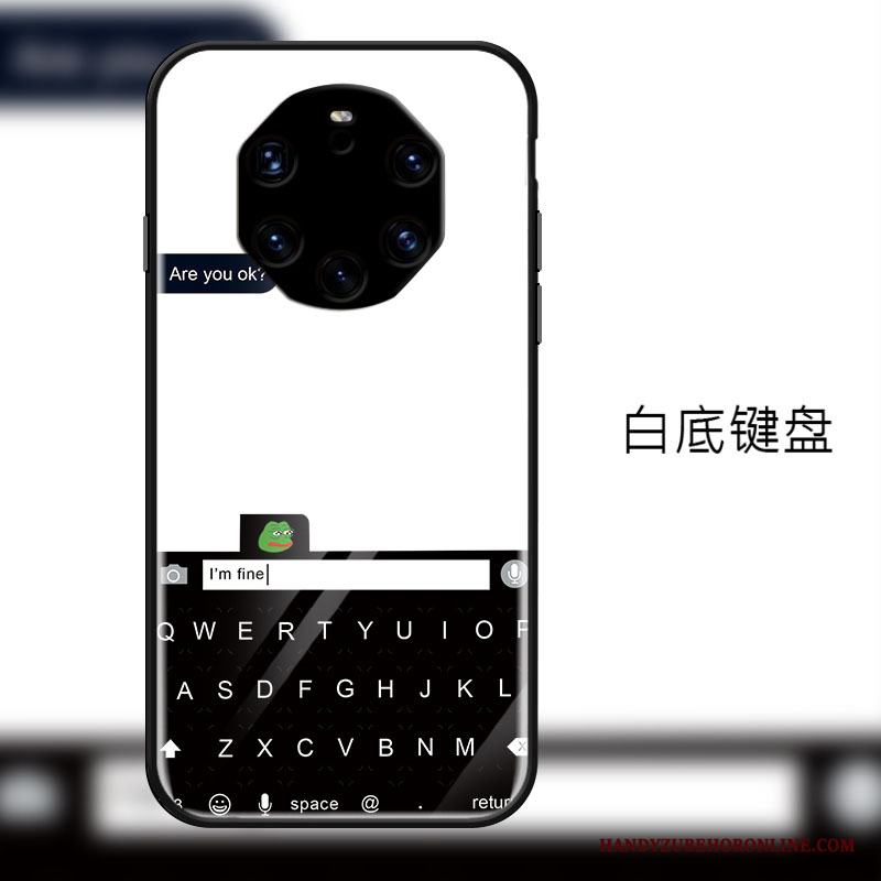 Huawei Mate 40 Rs Enkel Skal Telefon Mode Glas All Inclusive Fallskydd Spegel