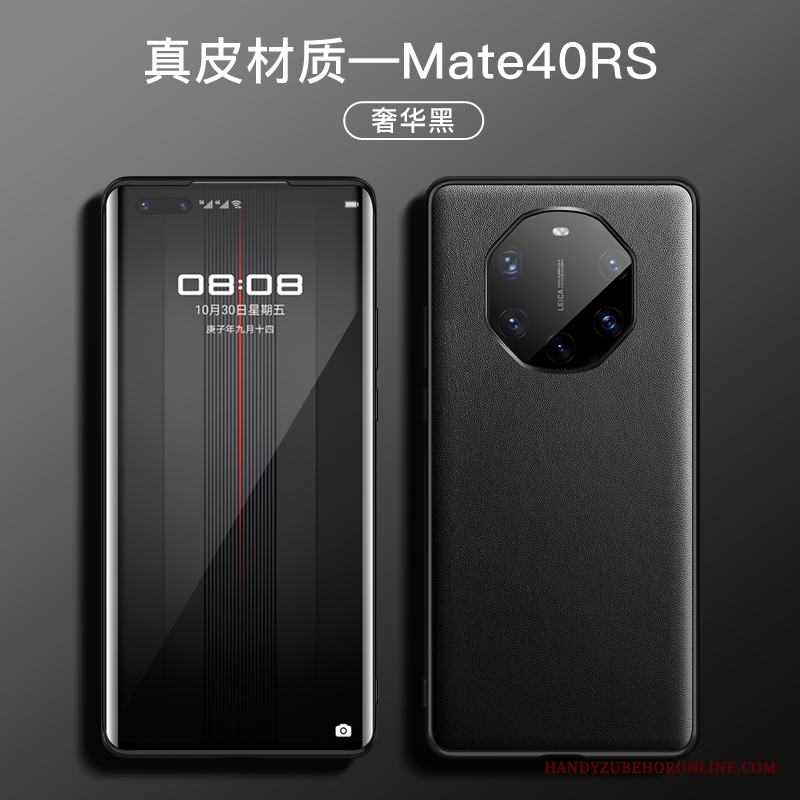 Huawei Mate 40 Rs Fallskydd Slim Mjuk Skal Telefon All Inclusive Äkta Läder Silikon