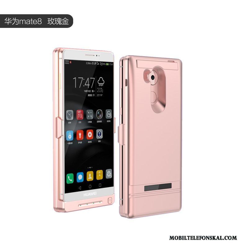 Huawei Mate 8 Skal Telefon Rosa Metall Frame Fodral Skydd