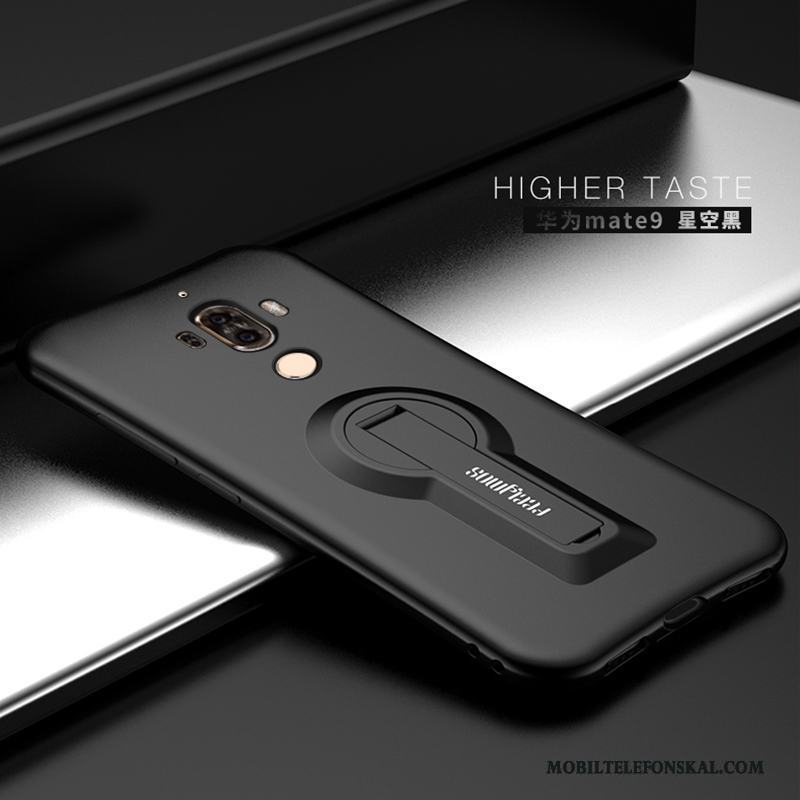 Huawei Mate 9 Fallskydd Guld Skal Telefon Nubuck Silikon Hängsmycken