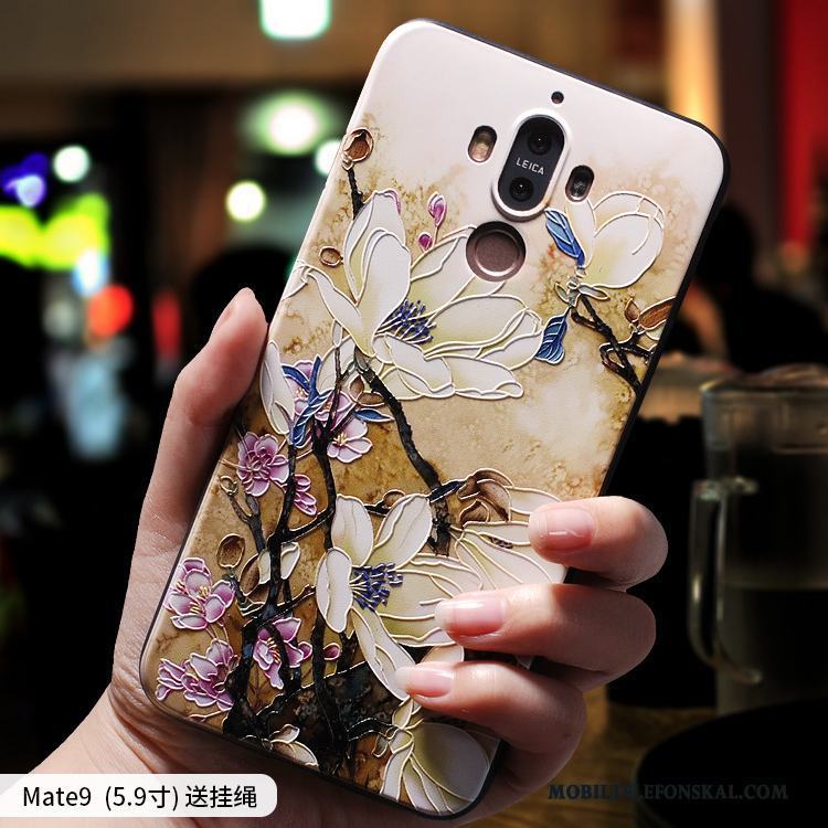 Huawei Mate 9 Fallskydd Silikon Personlighet Mjuk Blå Skal Telefon Fodral