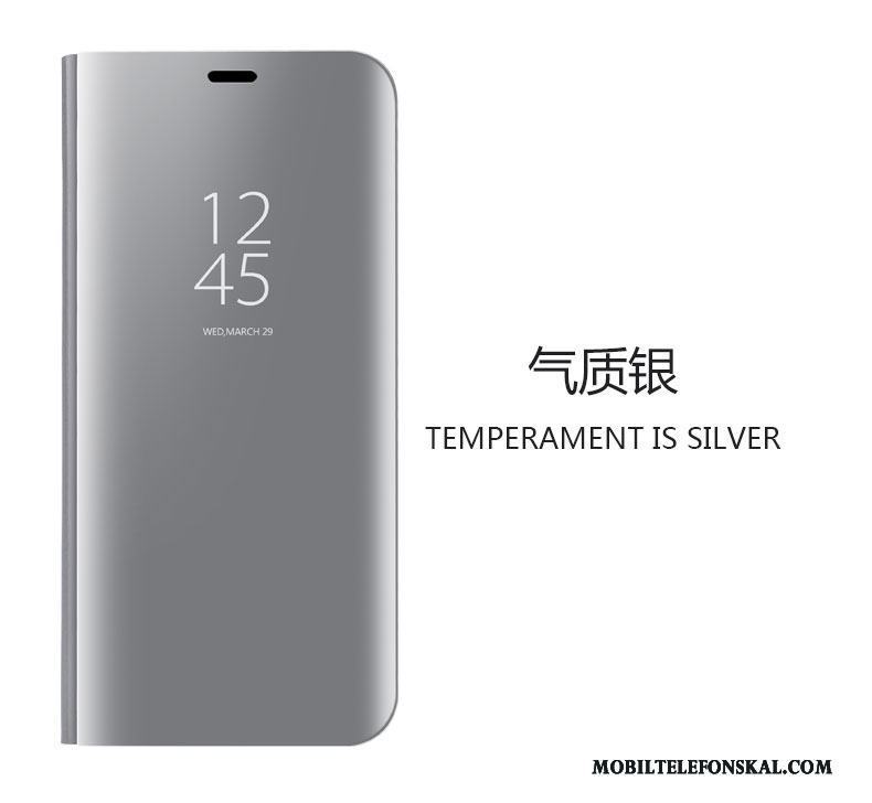 Huawei Mate 9 Guld Skal Telefon Spegel Clamshell Skydd Dvala Fodral