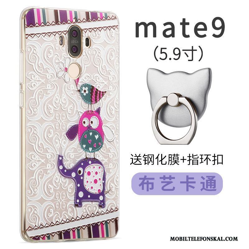 Huawei Mate 9 Kreativa Fallskydd Skal Telefon Fodral Silikon All Inclusive Rosa