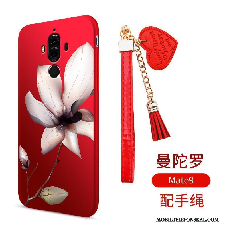Huawei Mate 9 Mjuk Fodral Silikon Skal Telefon Röd Fallskydd