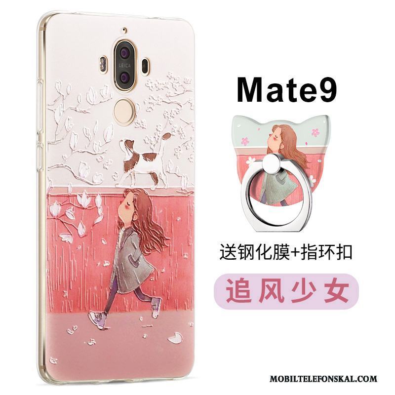 Huawei Mate 9 Personlighet Skal Telefon Fallskydd Vit Fodral Kreativa Mjuk