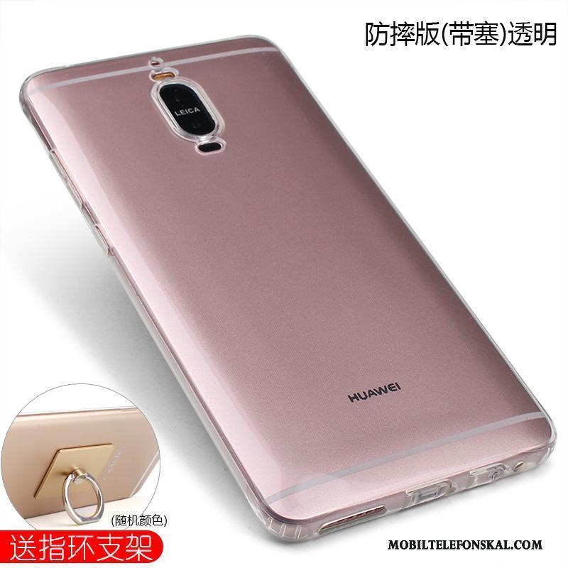 Huawei Mate 9 Pratkvarn Skal Telefon Fallskydd Silikon Guld Mjuk Transparent