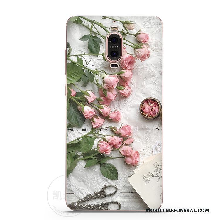 Huawei Mate 9 Pro Fallskydd Kreativa Kyla Fodral Personlighet Rosa Skal