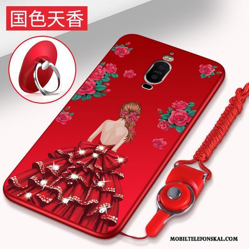 Huawei Mate 9 Pro Fodral Skydd Skal Telefon Mjuk Silikon Röd