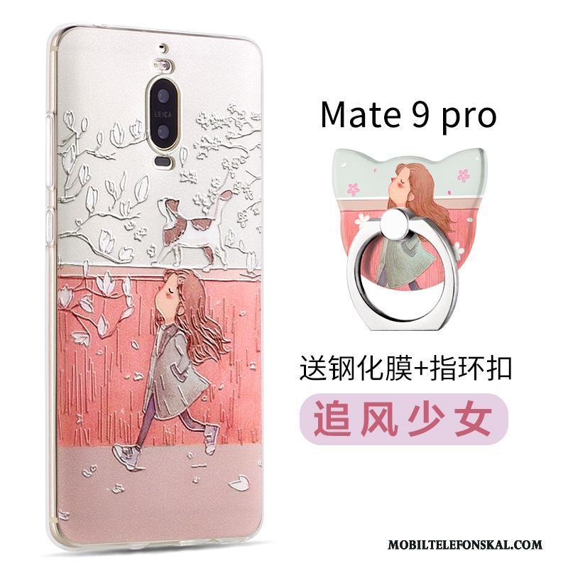 Huawei Mate 9 Pro Silikon Ny Kreativa Skal Telefon Personlighet Mjuk Rosa